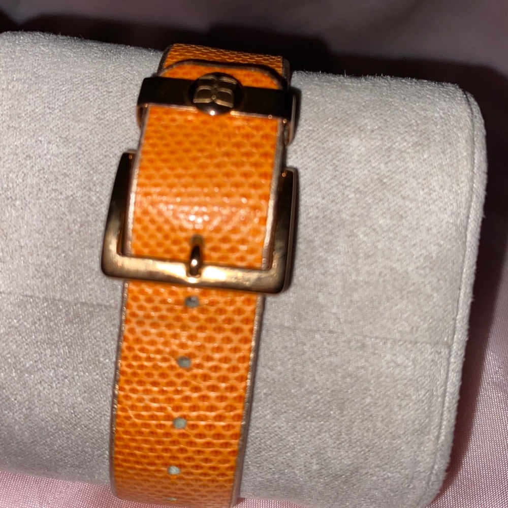 BCBGMaxAzria orange watch with crystals - Picture 5 of 7